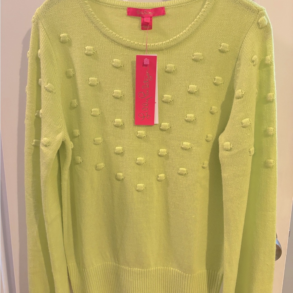 Lilly Pulitzer sweater, bauble yellow